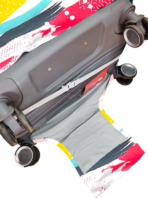 Cortina Multicoloured Printed Protective Large Trolley Bag Cover - Image 4