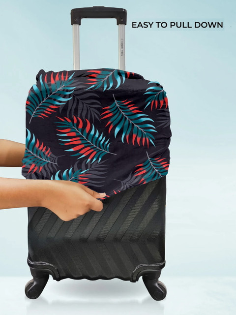 Cortina Blue & Green Printed Protective Trolley Bag - Image 6