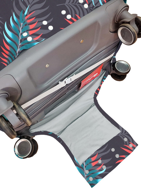 Cortina Blue & Green Printed Protective Trolley Bag - Image 5