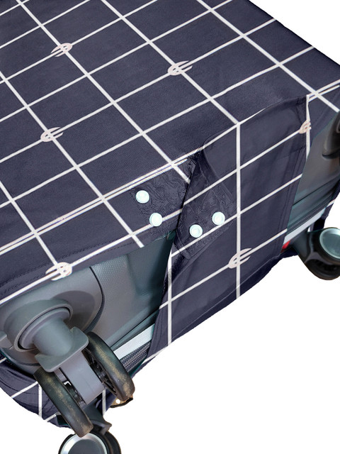 Cortina Blue & White Printed Protective Trolley Bag Cover - Image 5