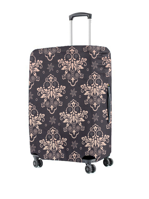 Cortina Black Printed Protective Medium Trolley Bag Cover