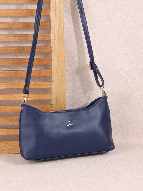 Mochi Blue Solid Shoulder Bag
