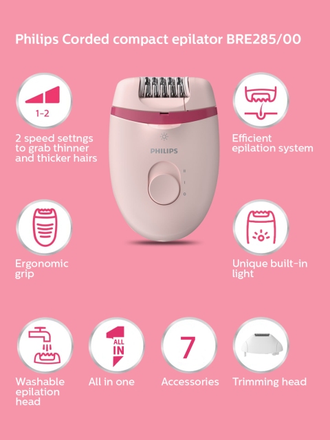 Philips BRE285/00 Corded Compact Epilator - Image 3