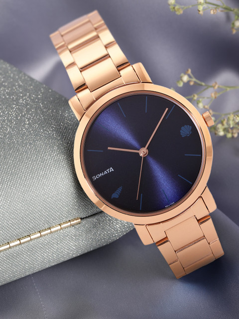 Sonata Play Quartz Analog With Blue Dial Watch For Women - Nt8164wm01