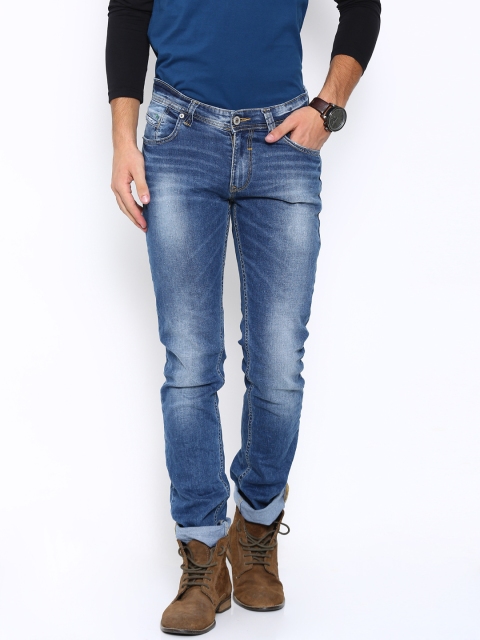 Men Blue Skinny Fit Low-Rise Jeans