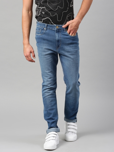 HRX by Hrithik Roshan Men Blue Tapered Fit Stretchable Jeans