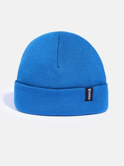 Roadster Unisex Blue Solid Fisherman Beanie