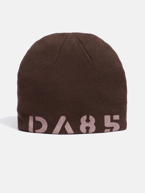 Roadster x Discovery Adventures Unisex Brown Self Design Acrylic Beanie - Image 2
