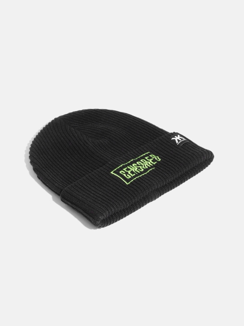 Kook N Keech Unisex Black Solid Beanie - Image 3