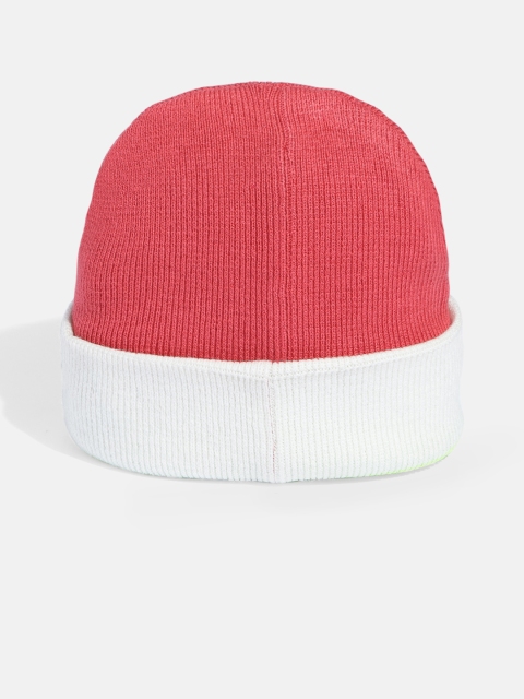 Kook N Keech Unisex Red & White Embroidered Beanie - Image 2