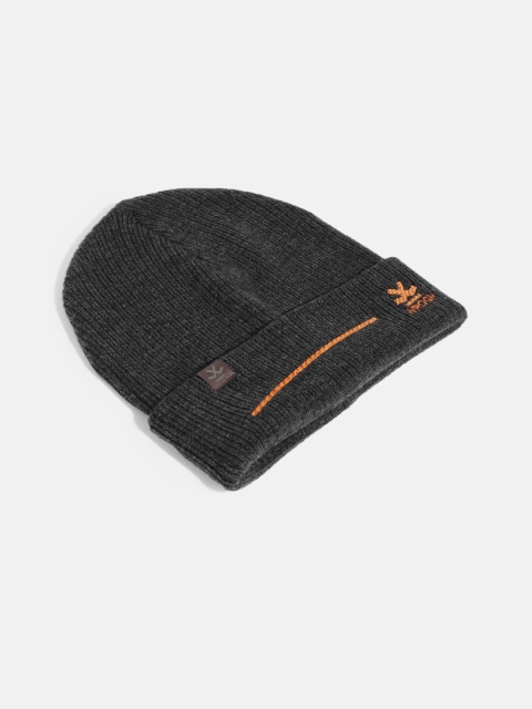 WROGN Unisex Grey Woollen Beanie - Image 4