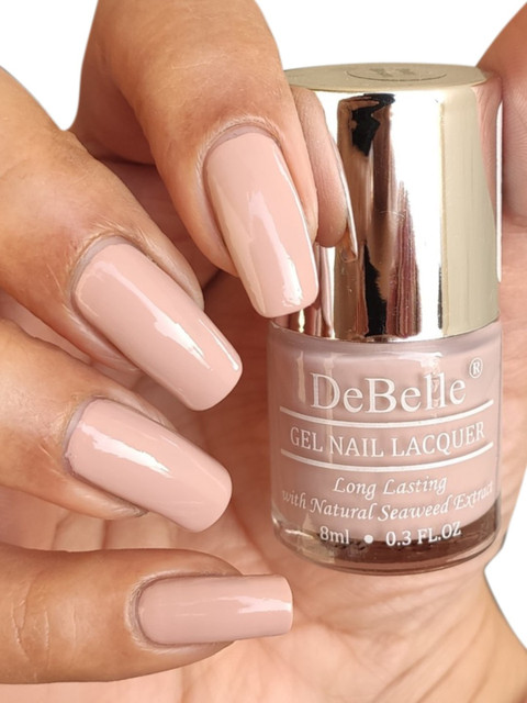 DeBelle Women Pink Gel Nail Lacquer - Peony Blossom 8 ml - Image 4