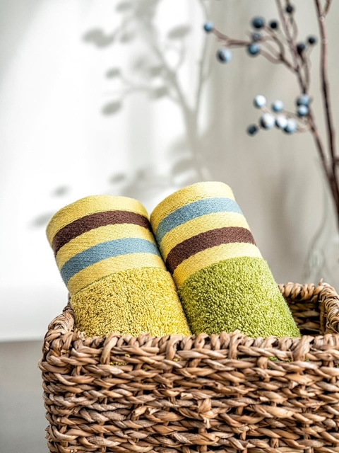 DDecor Set Of 2 Solid 500 GSM Cotton Hand Towels - Image 2