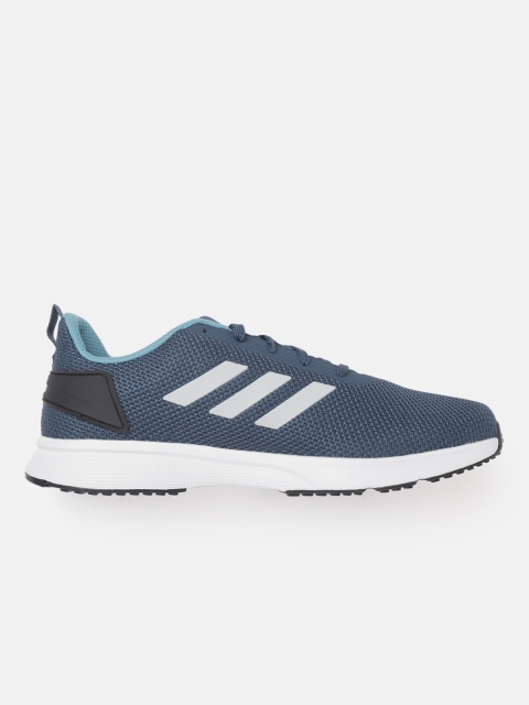 ADIDAS Men Teal Blue Fluidglow Woven Design Running Shoes - Image 2