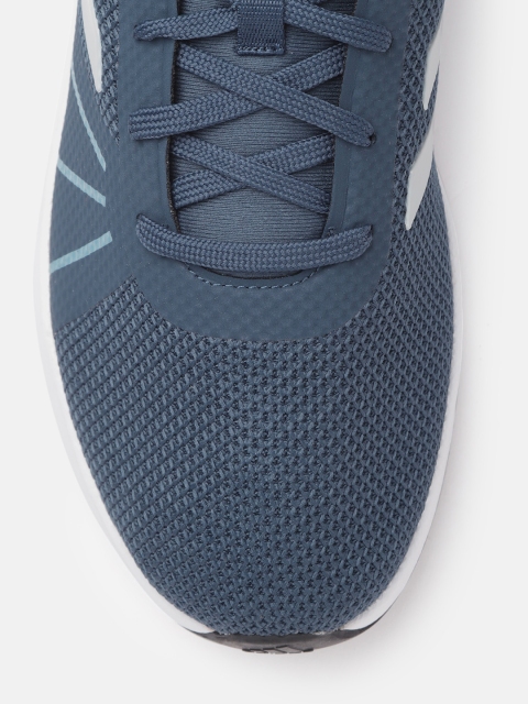 ADIDAS Men Teal Blue Fluidglow Woven Design Running Shoes - Image 5