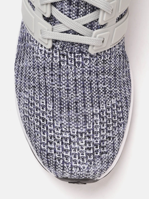 ADIDAS Men Navy Blue & Grey Amaz-Runner M Woven Design Running Shoes - Image 5