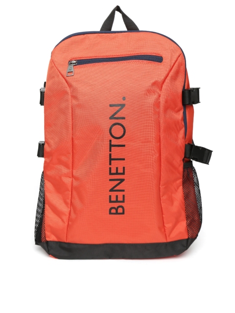 United Colors of Benetton Men Orange Backpack Image