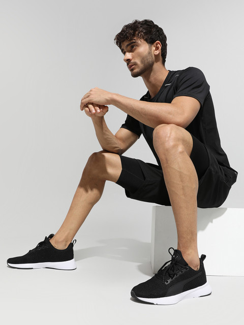Puma Unisex Black Mesh Long Distance Running Shoes