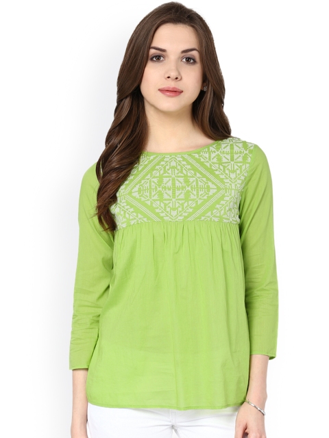 Women's Top (TSF400793-Green-M_Green_Medium)