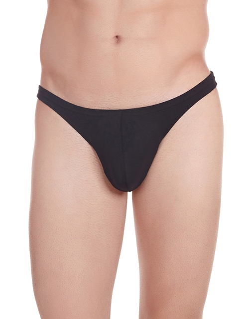 La Intimo Men Black Thongs LITH021BK0