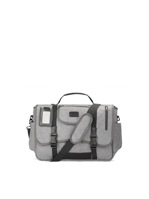 CoolBELL Grey & Black Water-Resistant Laptop Messenger Bag