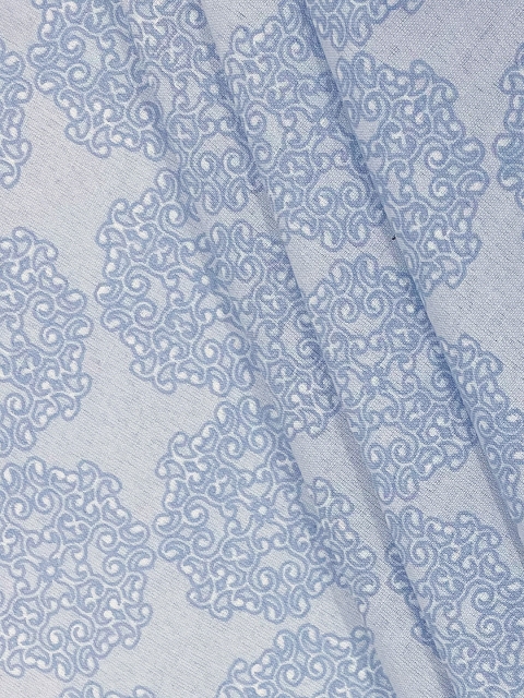 SWAYAM Sparkle Blue Floral 144 TC King Bedsheet Set - Image 5