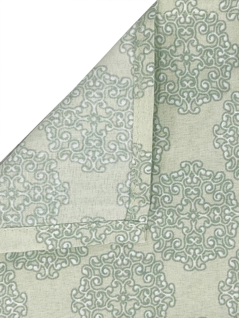 SWAYAM Sparkle Green Floral 144 TC Double Bedsheet Set - Image 3