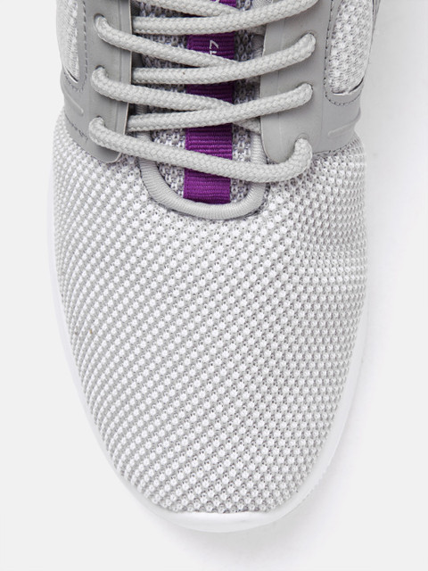 HRX by Hrithik Roshan Unisex Grey Woven Design Walking Shoes - Image 5