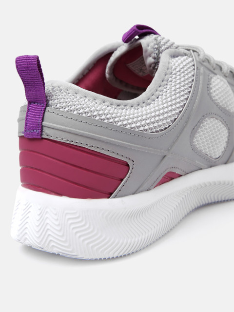HRX by Hrithik Roshan Unisex Grey Woven Design Walking Shoes - Image 4