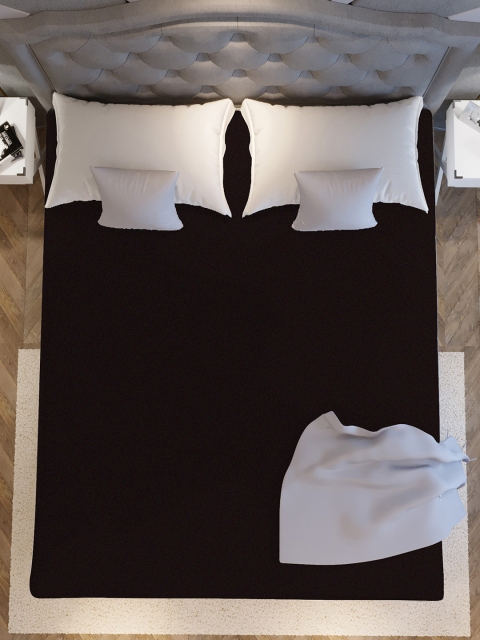 LA VERNE Brown King Size Cotton Terry Waterproof Mattress Protector - Image 3