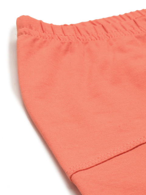 Blush 9 Maternity Women Coral Orange Over The Bump Churidar Leggings - Image 5