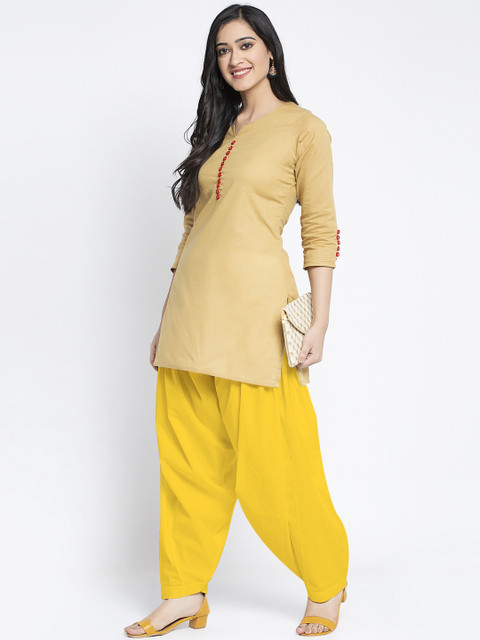 GRACIT Women Pack Of 2 Solid Pure Cotton Salwars - Image 5