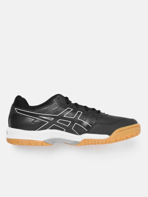 ASICS Men Black Gel-Courtmov Solid Running Shoes with Perforation Detail - Image 3