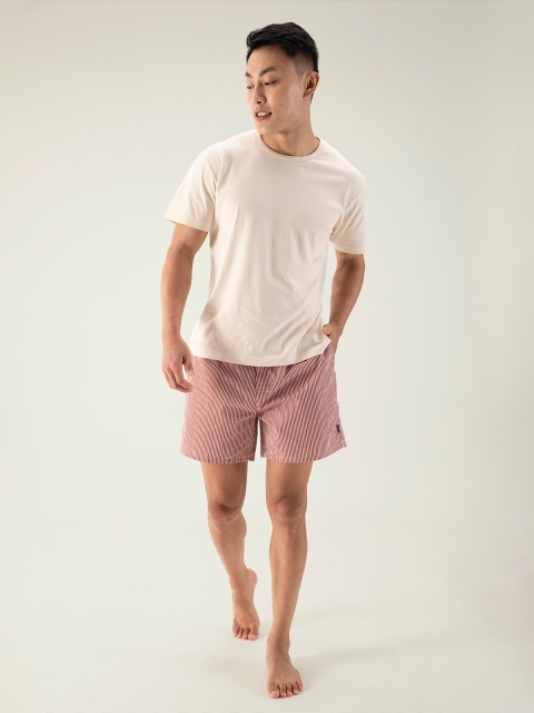DAMENSCH Men Pack of 2 Striped Ultra-Light Cotton Boxer Shorts - DAM-STP-LBX-CSW-CR - Image 3