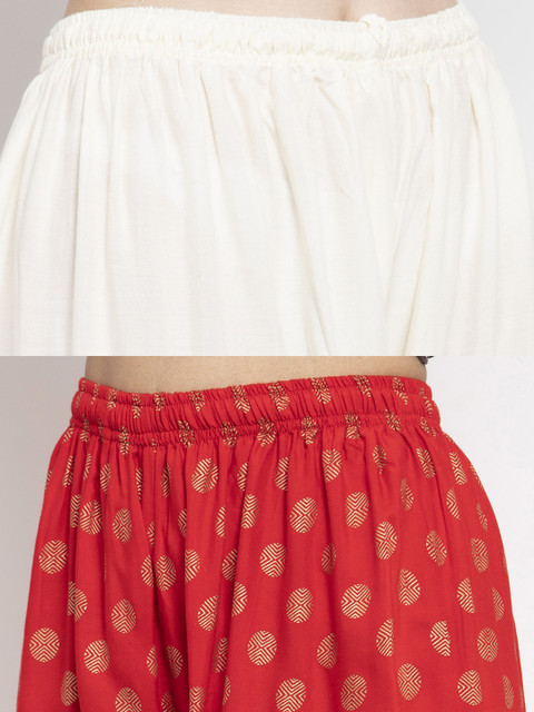 Clora Creation Pack Of 2 Women Printed Ethnic Palazzos - Image 6