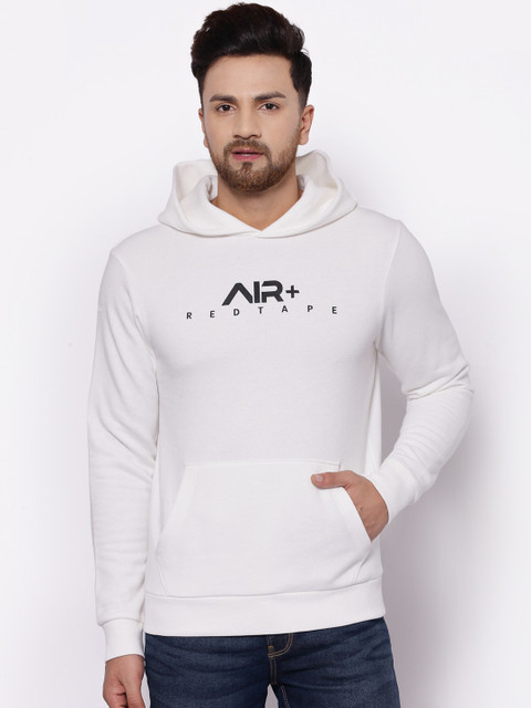 Red Tape Men Off White Sweatshirt