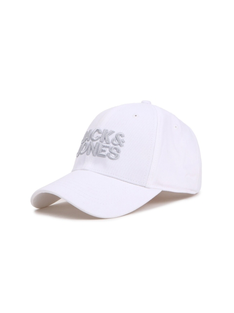 Jack & Jones Men White & Grey Baseball Cap