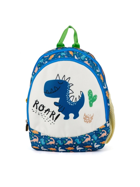 QIPS Boys Navy Blue Graphic School Bag -12 inches