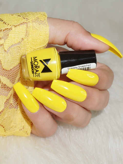 Moraze Set of 2 Yellow & Red Paraben Free Nail Polish - Image 2