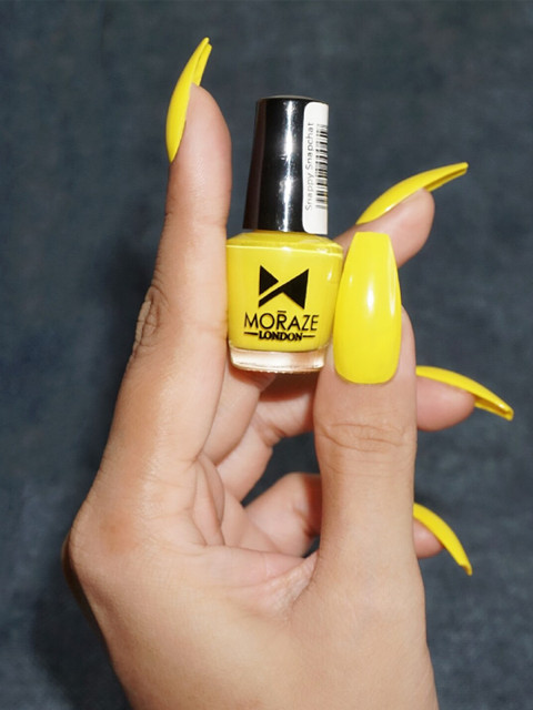 Moraze Set of 2 Yellow & Red Paraben Free Nail Polish - Image 4