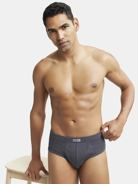 Jockey Pack Of 2 Super Combed Cotton Rib Solid Brief with StayFresh Treatment-1009 - Image 5