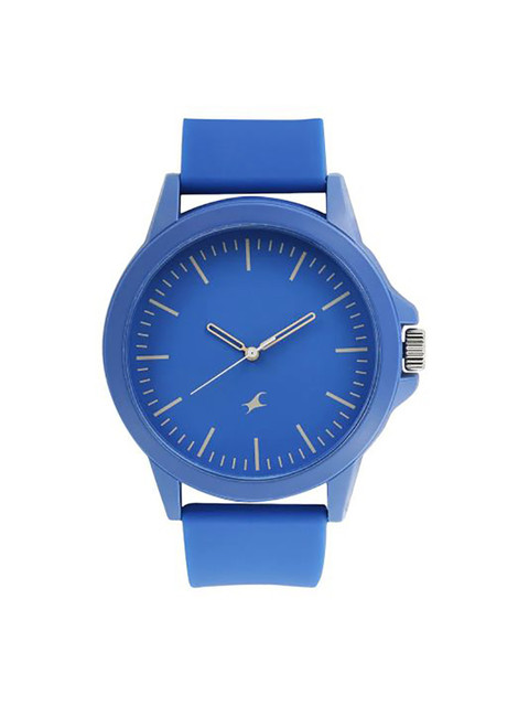 Fastrack Unisex Blue Dial & Straps Tees Minimalist Analogue Watch 38024PP27 - Image 2
