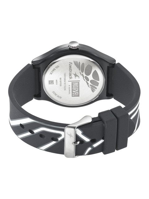 Fastrack Unisex Black Dial & Straps Marvel Avengers Black Panther Analogue Watch 9915PP95 - Image 4