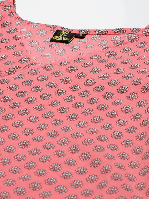 FABRIC FITOOR Pink Floral Regular Top - Image 2