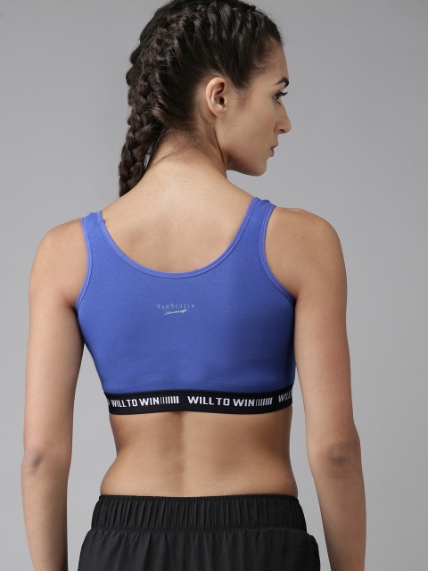 Van Heusen Proactive Women Cobalt Anti Bacterial Wireless Sports Bra - Image 4