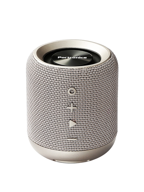 Portronics Grey Solid Portable Bluetooth Speaker