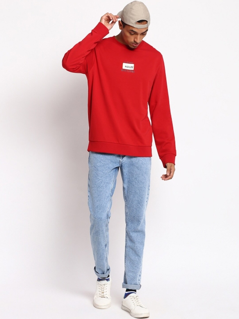 Lee Men Red Cotton Sweatshirt - Image 5