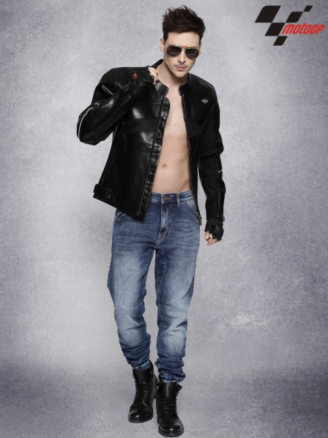 RDSTR Black MotoGP Biker Jacket