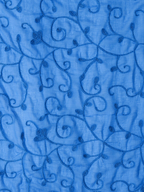 Dupatta Bazaar Blue Embroidered Dupatta - Image 3