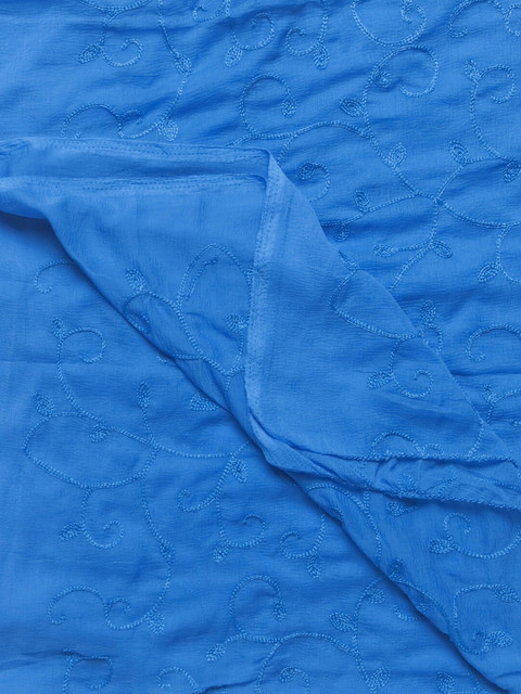 Dupatta Bazaar Blue Embroidered Dupatta - Image 2